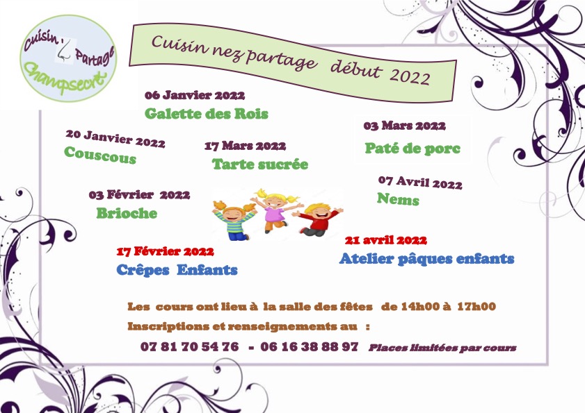 You are currently viewing Calendrier 2022 – Cuisin’nez partage