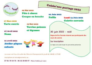 Read more about the article Calendrier 2022 – Cuisin’nez partage