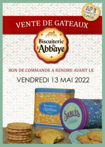 Read more about the article Vente de biscuits de l’abbaye au profit de l’APE