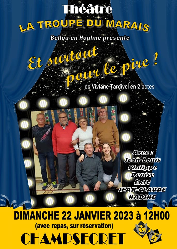 Read more about the article Repas-théâtre dimanche 22 janvier