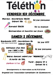 Read more about the article Téléthon à Champsecret