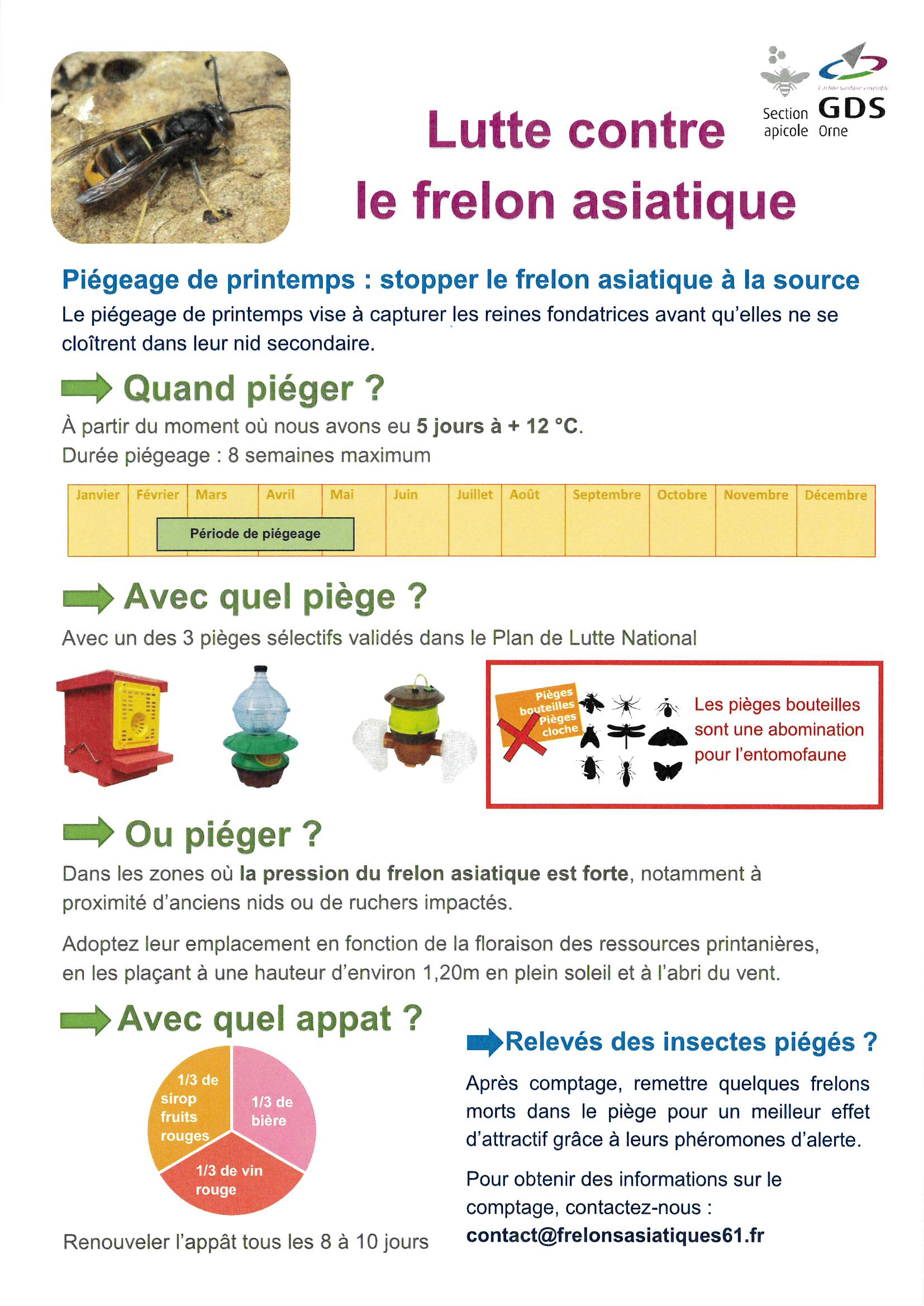 Lire la suite à propos de l’article GDS Orne – Lutte contre le frelon asiatique