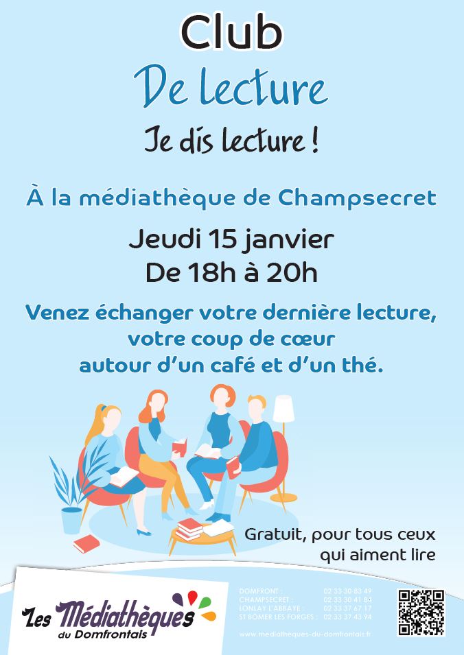 Lire la suite à propos de l’article Club de lecture à la Médiathèque