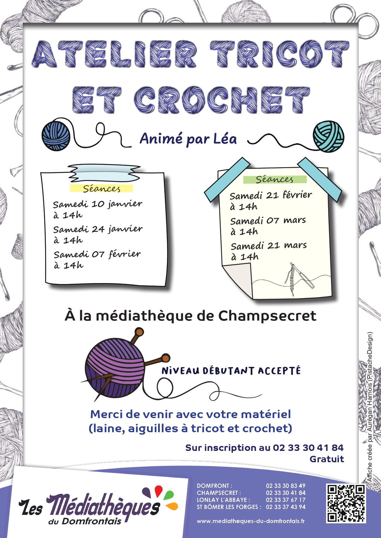 You are currently viewing Atelier Tricot à la Médiathèque