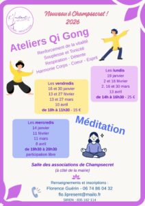 Lire la suite à propos de l’article Ateliers Qi gong et méditation