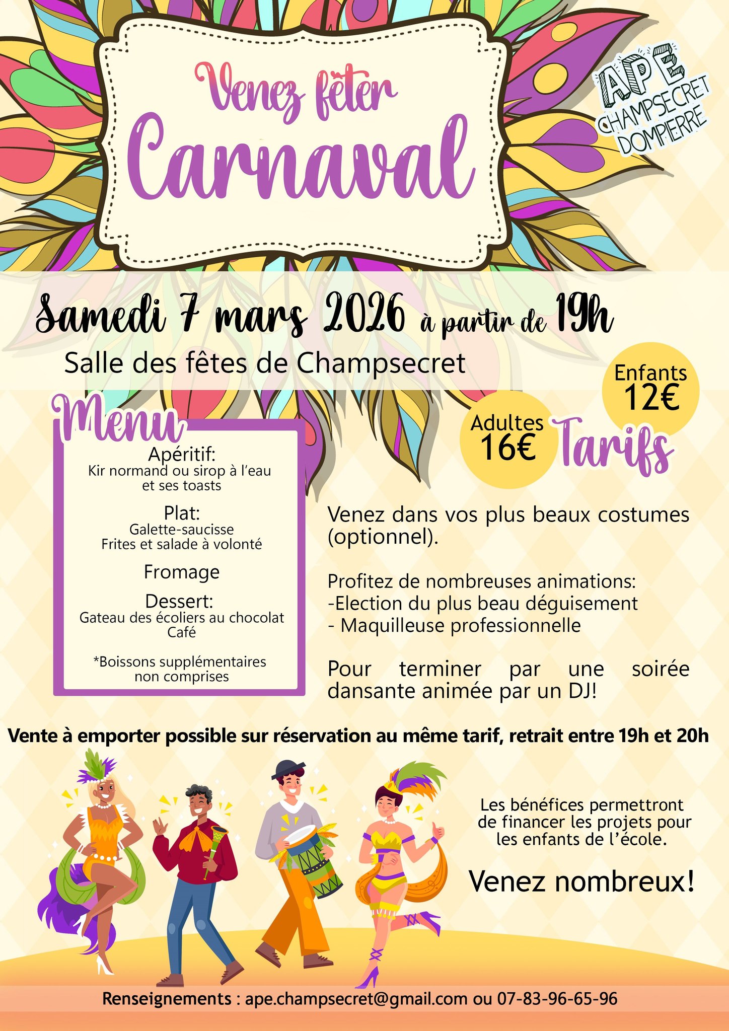 You are currently viewing APE Champsecret-Dompierre – Carnaval